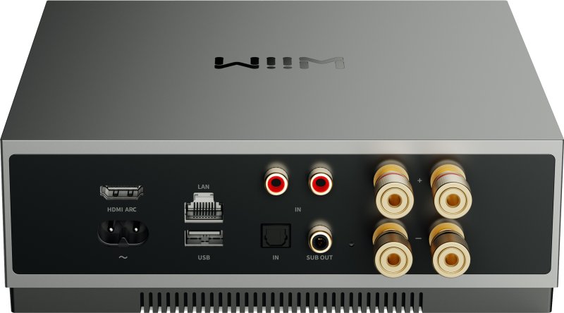 WiiM CI MOD A80 Custom Install Streaming Amplifier rear panel