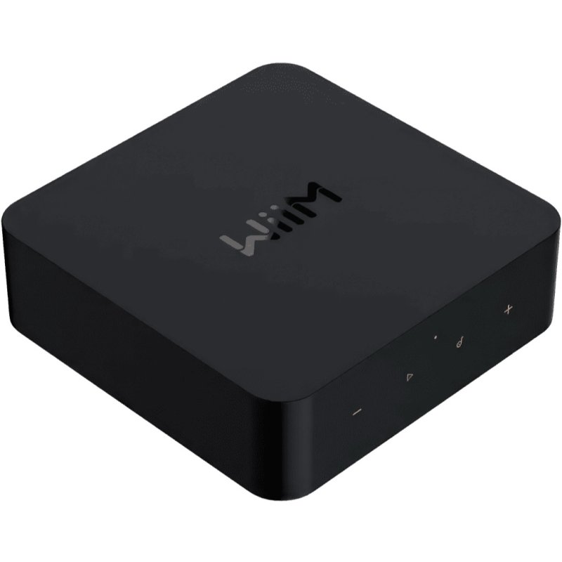 WiiM Pro Audio Streamer three-quarter overhead view