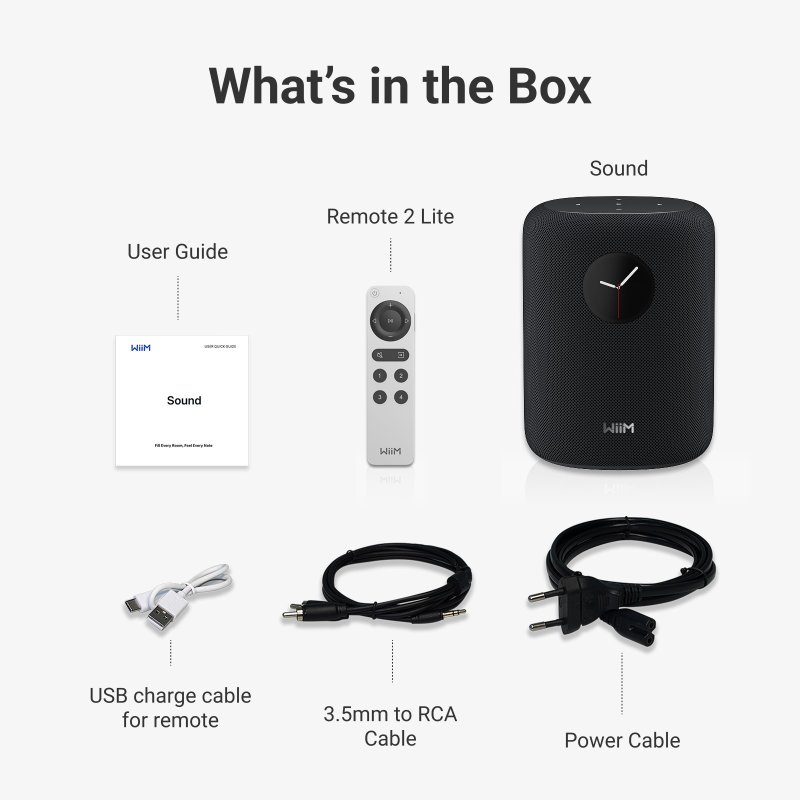 WiiM Sound what's in the box