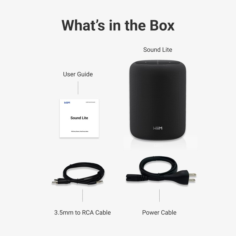 WiiM Sound Lite - box contents