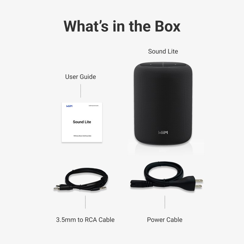 WiiM Sound Lite - What's in the Box