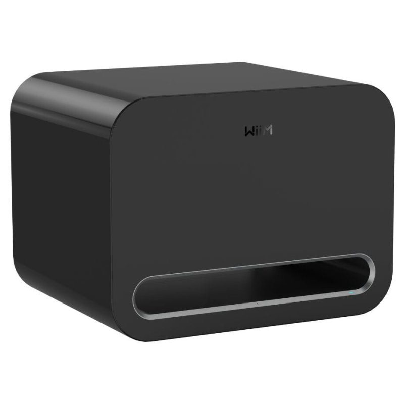WiiM Sub Pro Wireless Subwoofer Black angle view