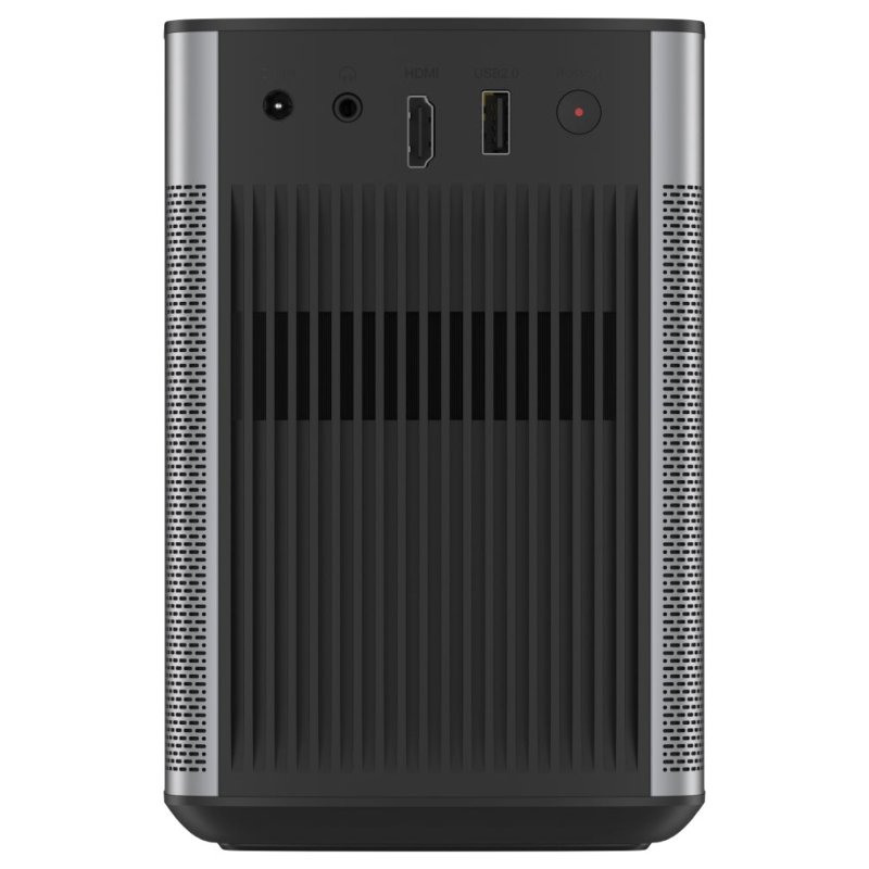XGIMI Halo+ (New) rear panel with HDMI, USB and headphone connections