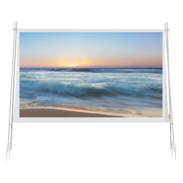 XGIMI Portable Outdoor Screen displaying a projected image