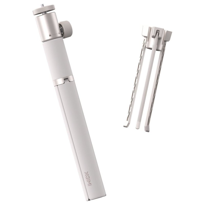 XGIMI Light Gold Portable Stand folded for transport