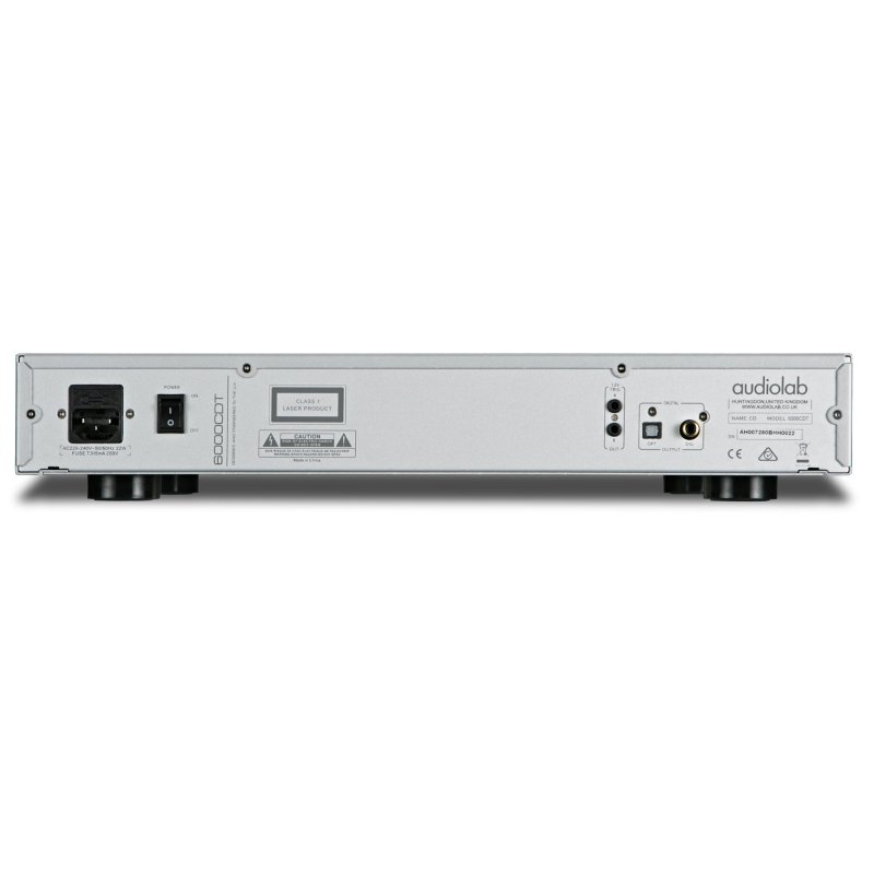 Audiolab 6000CDT CD Transport Silver — rear panel