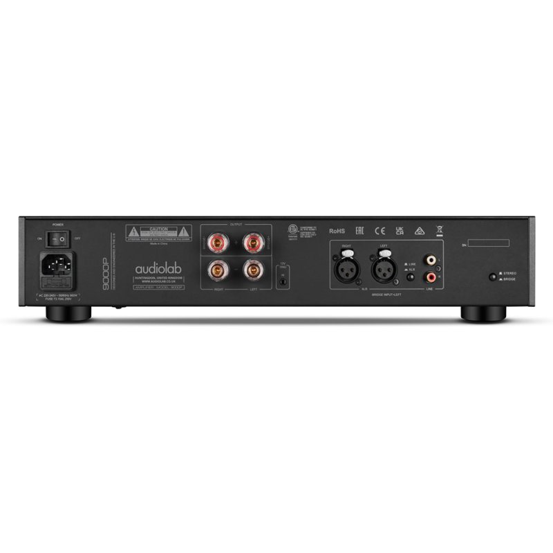 Audiolab 9000P Power Amplifier Black — rear panel