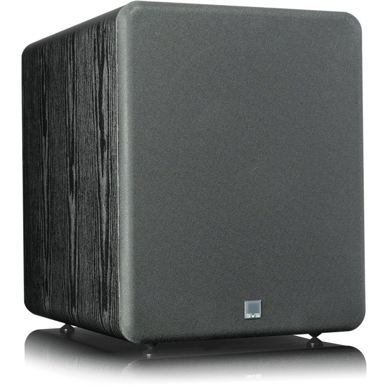 SVS PB-1000 Pro Subwoofer Black Ash — front with grille fitted