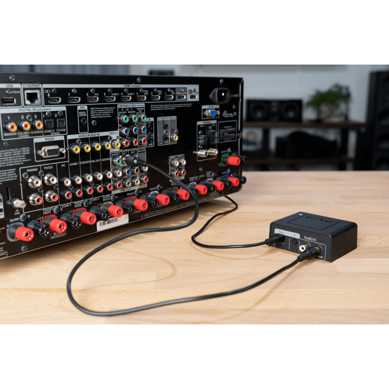 SVS SoundPath Tri-Band Wireless Adapter - Connected to AV Receiver