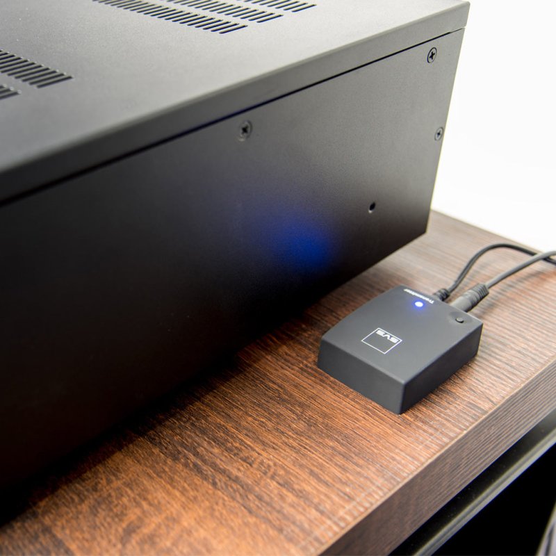 SVS SoundPath Wireless Audio Adapter - On Hi-Fi Shelf